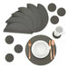 Home Love 24 Round Eco-Leather Placemats + 4 Circular Coasters 0