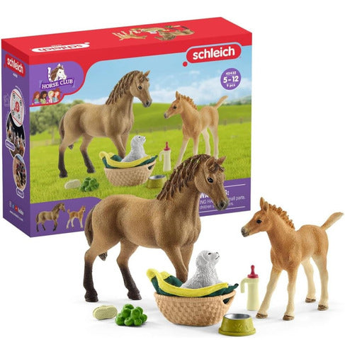 Juguete Set Caballo Granja Con Cría Niños Schleich 1