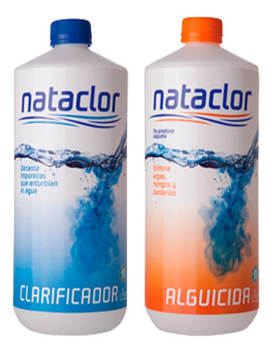 Pool Clarifier and Algaecide Combo 1L by Nataclor 0