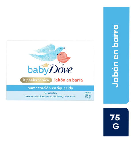 Jabon En Barra Baby Dove Humectacion Enriquecida - Pack X6 1