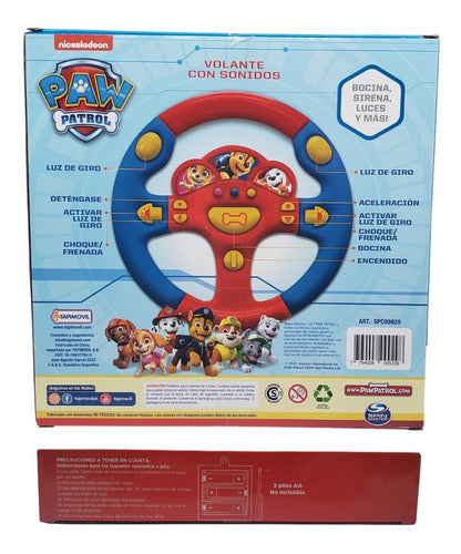 Volante Paw Patrol Musical Didactico Juguete Infantil Chase 1