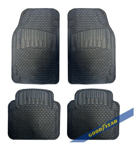 Goodyear 4-Piece Car Mat Cover Kit with Steering Wheel Cover and Sporty Pedals for Cruze 18