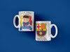 Diseños Plantillas Tazas Aqui Toma Fan Barcelona Sublimación 6