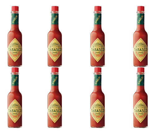 Tabasco Garlic Hot Sauce Pack X3 60ml 0