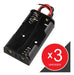 Battery Holder Portapilas 2 Pilas Aa Salid Cable X3 Unidades 0