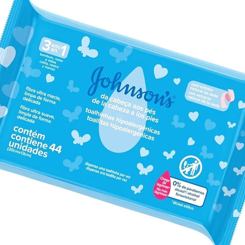 Johnson's Baby Wet Wipes From Head to Toe 44u 1