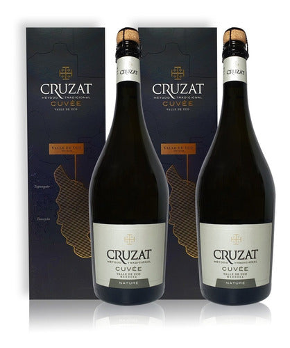 Cruzat Cuvée Champagne Nature with Case Kit X2 750ml 0