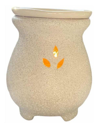 Artesanal Electric Ceramic Warmer + Lamp + Pure Essential Oil 10ml 1