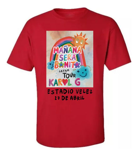 Tienda CHIELLA Remera Karol G - Manga Corta - Unisex Tendencia - Velez Dtf 6