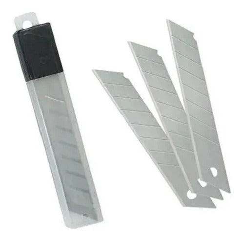 Cutter Replacement Blades 18 mm. Pack of 10 Filos 1