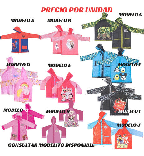 Frozen Kids Rain Combo Pilot + Umbrella Ct Mundo Moda 1