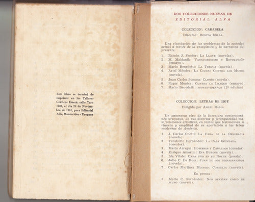 1961 Mario Benedetti Montevideanos 2a Edicion Ampliada 5