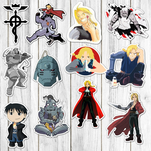 Stickers Fullmetal Alchemist 15 Unidades 2