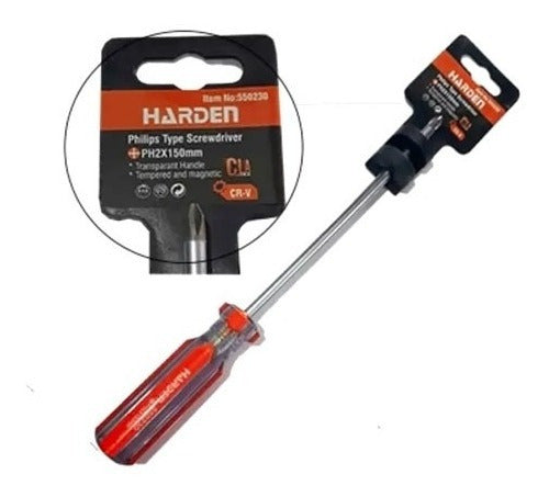 Harden Phillips Screwdriver Ph2 X 150mm Magnetic 550230 1