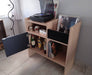 Vinyl Record Player and Albums Table Furniture with Shelf In Stock 1