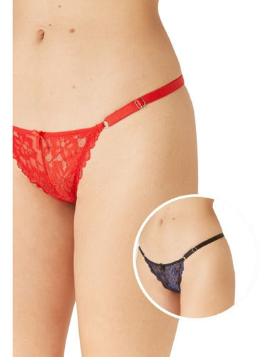 Pack of 2 Adjustable Thong Panties Promesse Art 83035 2