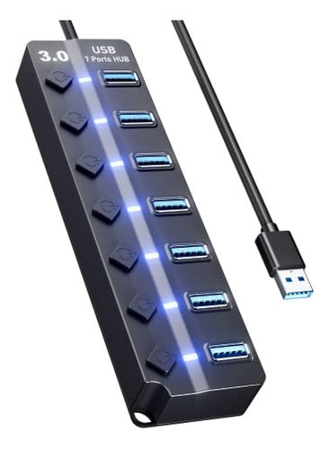 Concentrador Usb 3.0, Concentrador Usb Eanetf De 7 0