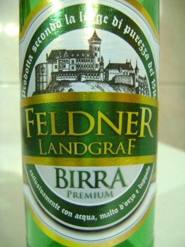 Botella De Cerveza Feldner Landgraf  Vacia Con Tapa 1