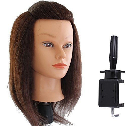 Lian's 14-15 85% Human Hair Cosmetology Mannequin 1