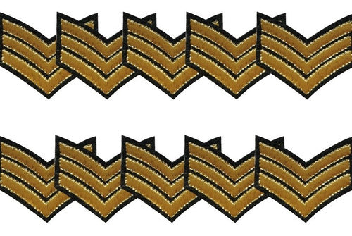 Arual Avios Military Iron-On Embroidered Patch Pack of 10 3