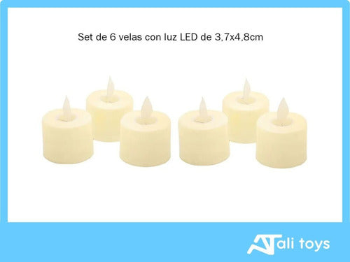 Decorative LED Candle Warm Light Effect Motion Pack of 6 7