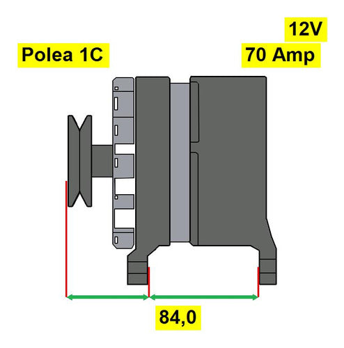 Alternador Rover 214i Unipoint 1