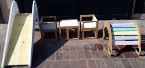 Mioyo Montessori Kids Table and Two Chairs 1