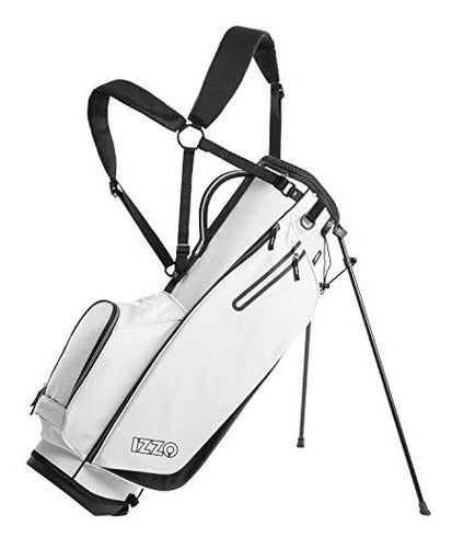 Bolsa Con Soporte Para Palos De Golf Izzo Ultra Lite/ Blanco 1