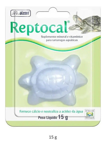 Reptocal Suplemento Mineral P/ Tartarugas Aquáticas 15g X2 1