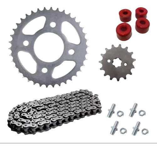 Forte Kit De Transmision Mondial Rd 150 Seguro + Tornillos 0