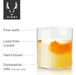 Viski Element Tumblers, Rocks Glass, Modern Minimalist Old Fashioned 1