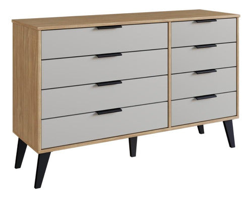 Welaman High Drawer Chest with 8 Drawers and Legs 0