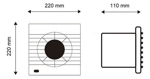 Clever Extractor Para Baño Aire Techo 6 Pulgadas Silencioso 1