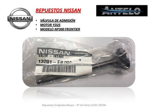 Válvula De Admisión Orig Motor Yd25 Nissan Np300 Frontier 1