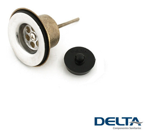 Delta 542 Stainless Steel Bidet or Washbasin Drain Plug Base 1