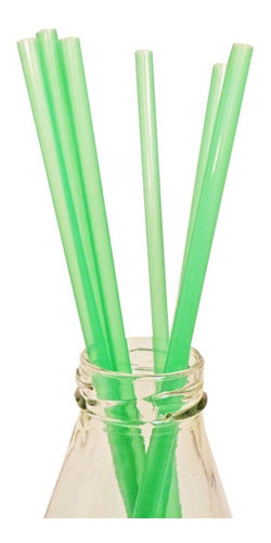 500 Units Plastic Drinking Straws 1 Color 23cm - Variety Pack 3
