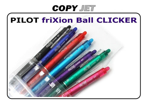 Pilot FriXion Ball Clicker 07 Erasable x 6 Units 1