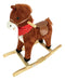 Flaber Wooden Rocking Horse Plush Toy 0