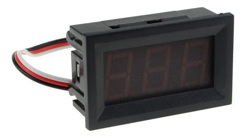 Voltímetro Digital 0 A 30v Dc Som Automotivo 12v  Vermelho 3