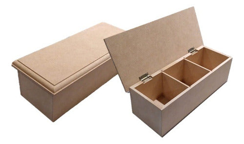 Fibrobaires Tea Box with Blind Lid and Frame 0