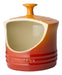 Le Creuset Salt Crock Ceramic Flame 10 Oz 0