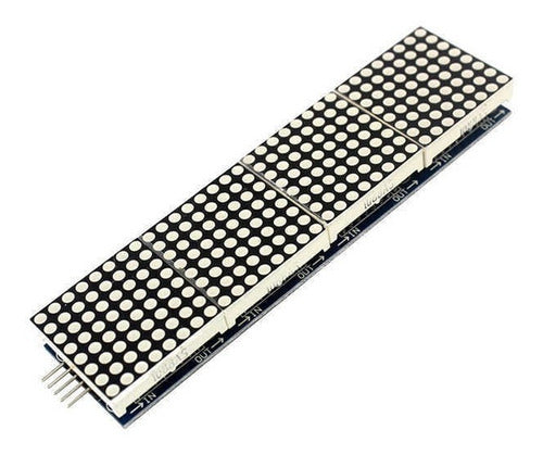 MAX7219 Microcontroller 4 in 1 Dot Matrix Display 1