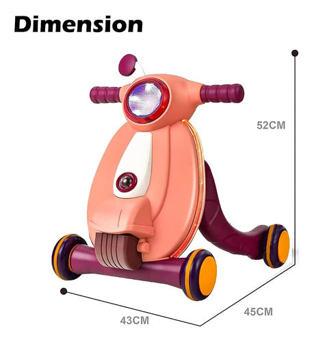 Explorer Fan Andador Bebe Moto Caminador Vespa Con Luz Sonidos P 6