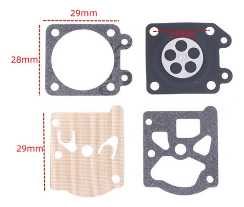 Kit  Reparación Carburador Desmalezadora Black Decker Gst43 2