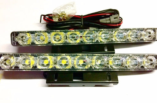 SSP Molduras & Accesorios Faro Led Kit Luces Auxiliares Drl Led Cree Diurna X2 9w 0