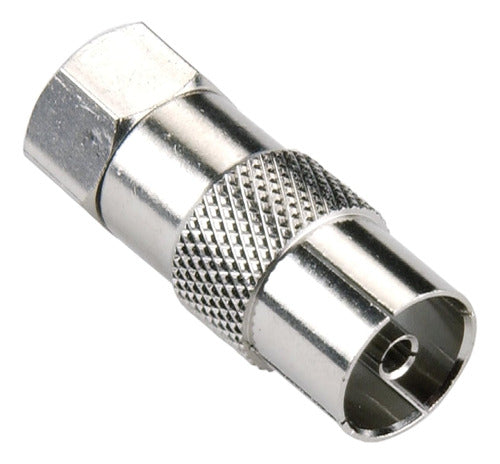 Generic F Male Fine Threaded to Thick Female Adapter Connector 0