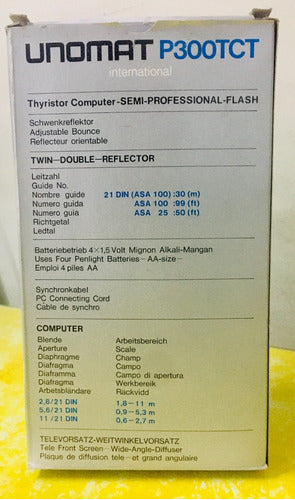 Flash Analogico Unomat P300tct Doble Lampara Thyristor 7