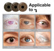 Generic Prosthetic Contact Lenses Annual Brown Tone with Iris 2