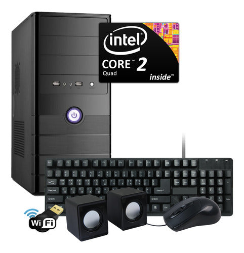 Pc Computadora Nueva Quad Core 8gb 500gb Wifi + Monitor Led 1