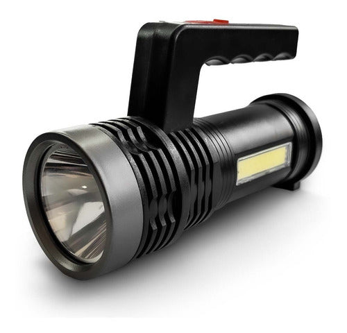 Generic Handheld Flashlight 3000 Lumen Rechargeable USB 3W + 10 + COB 0